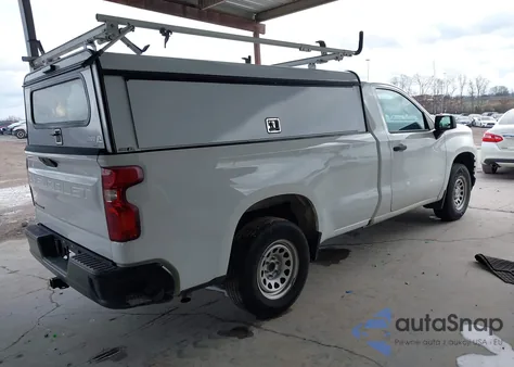 2021 Chevrolet Silverado 1500 2Wd Long Bed Wt из США, поврежденный, VIN 3GCNWAEH9MG203169